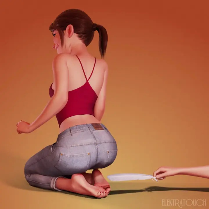 Megan Feather Teasing