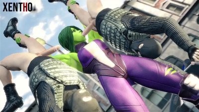 She hulk blowing crooks