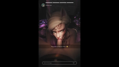 K/DA Ahri & Ezreal [Bodywritings][Zmsfm][4K]