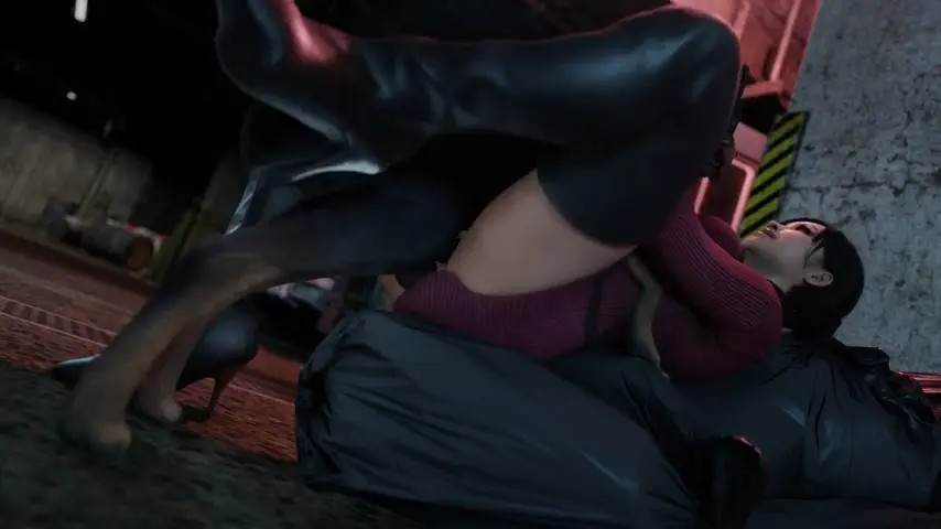 Ada Wong spreads her legs for her dog