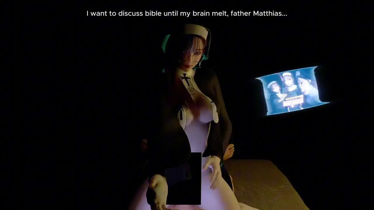 Nun Rides Cock While Discussing Bible - Boombayah - Lapdance and SEX