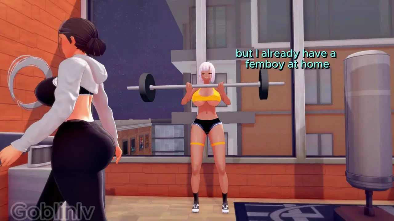 NTR: MOM AND FEMBOY SON GET FUCK IN GYM