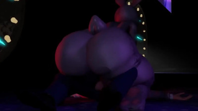 Vanny riding on gaurd