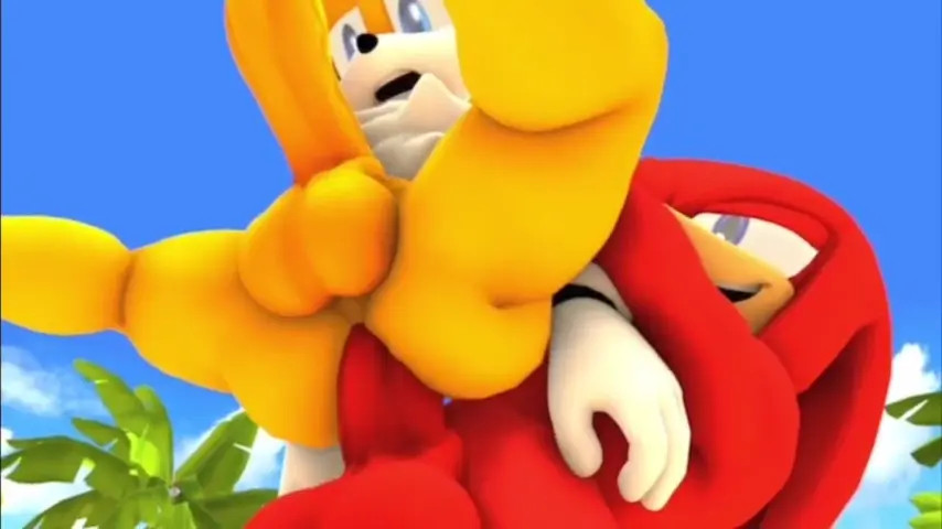 Tails Getting His Anus Plowed by Knuckles