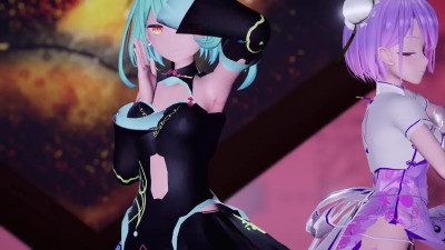 [4kmmd]Girls normal uncensored Tokinosora Mafumafu Towa Koyori