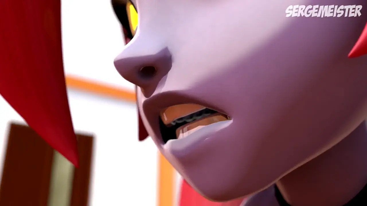 Raven pounding Nega Shantae