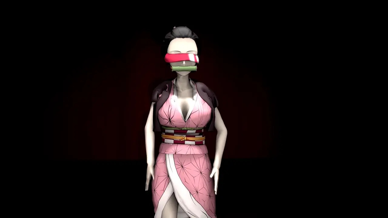 Nezuko becomes part of the disappearing act