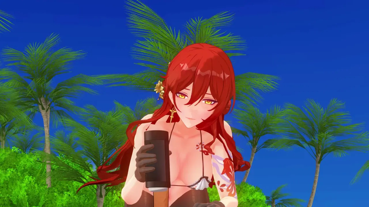 Himeko Onahole Handjob