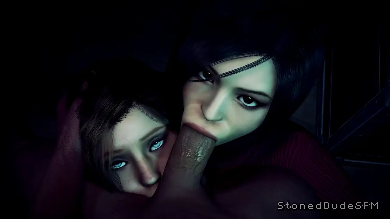 Ada and Claire thank one of the local RC cops for rescuing them. [Stoneddude]