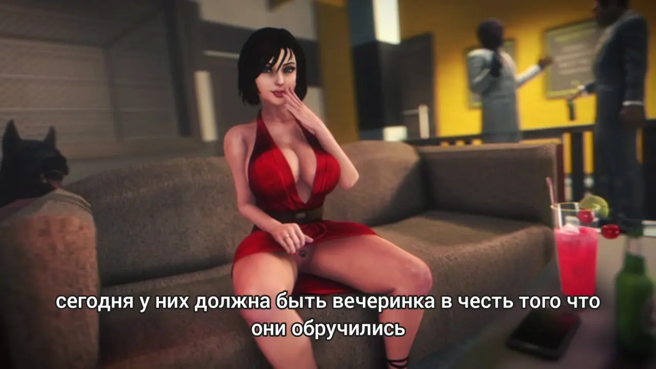 RUS SUB Elizabeth end dog