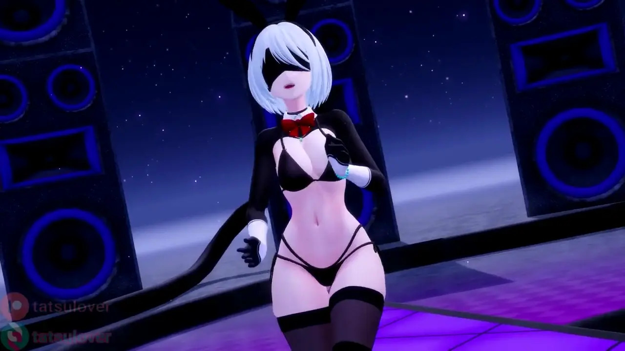 【R-18 MMD】 IA GLOWB - INTERGALACTIA - 2B