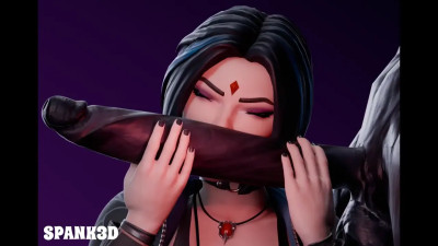 Raven's Sushi Sniff With Venom [Spank3D]