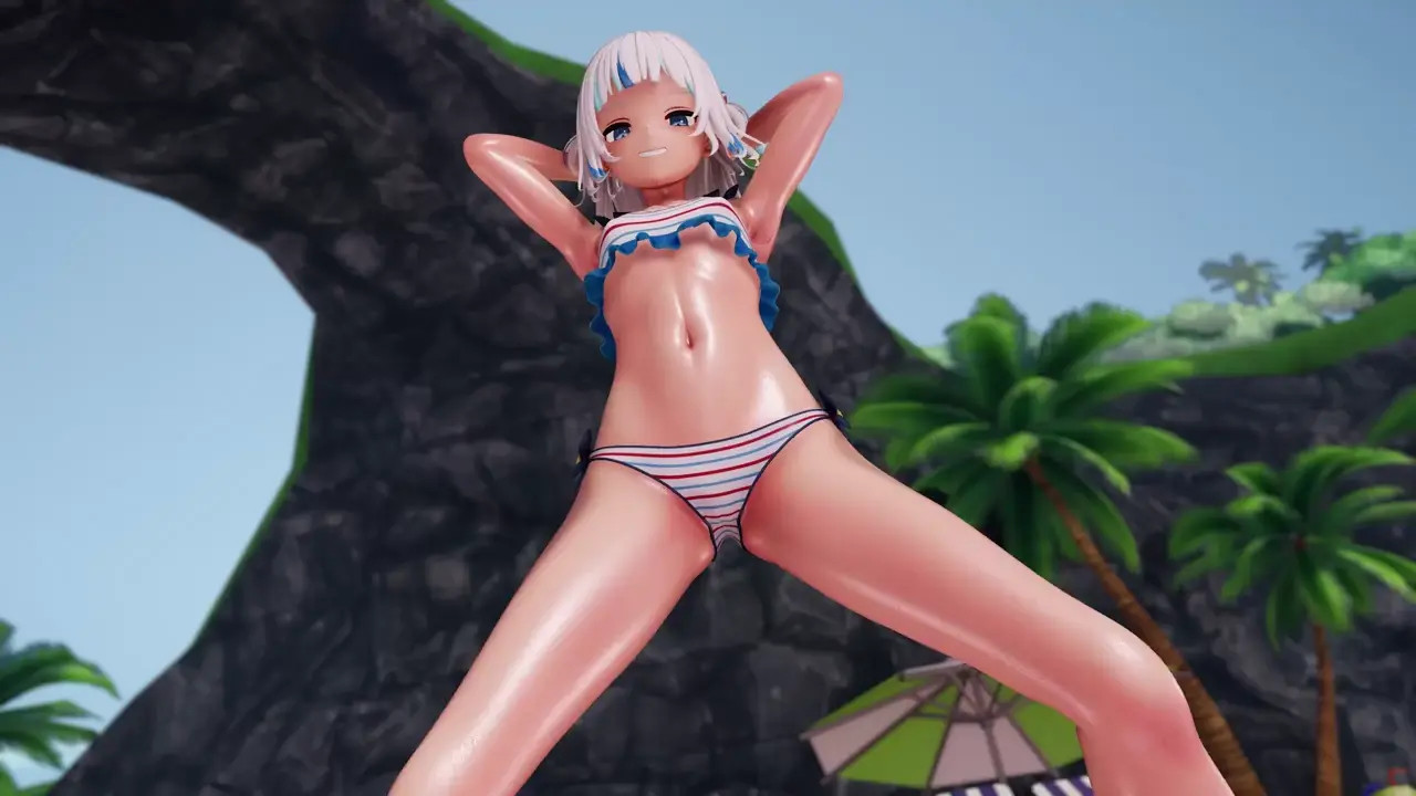 [MMD R-18] Gura - Shaking Dance 2+