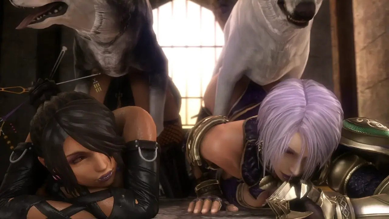 Ivy & Lulu fucked by dogs