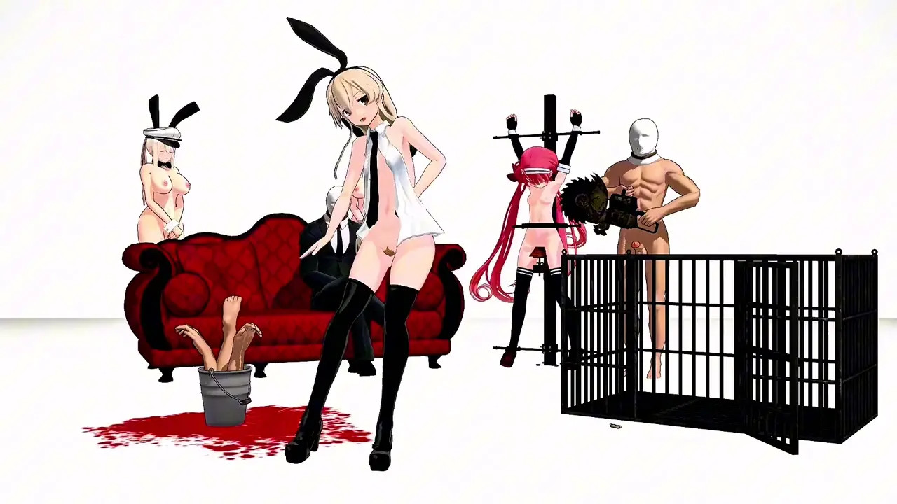 Shimakaze - Masked BitcH [MMD R18] Moero