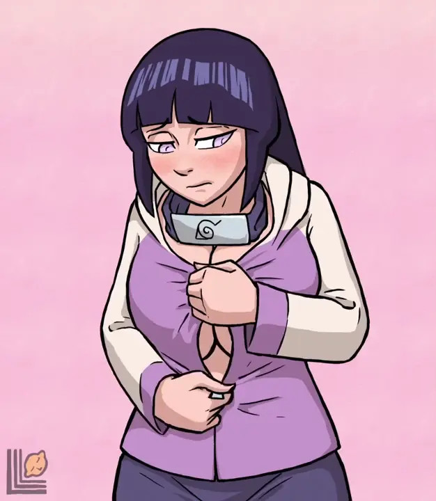 hinata shows boobs
