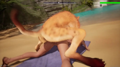 Getting Raped Doggystyle by a wild Animal