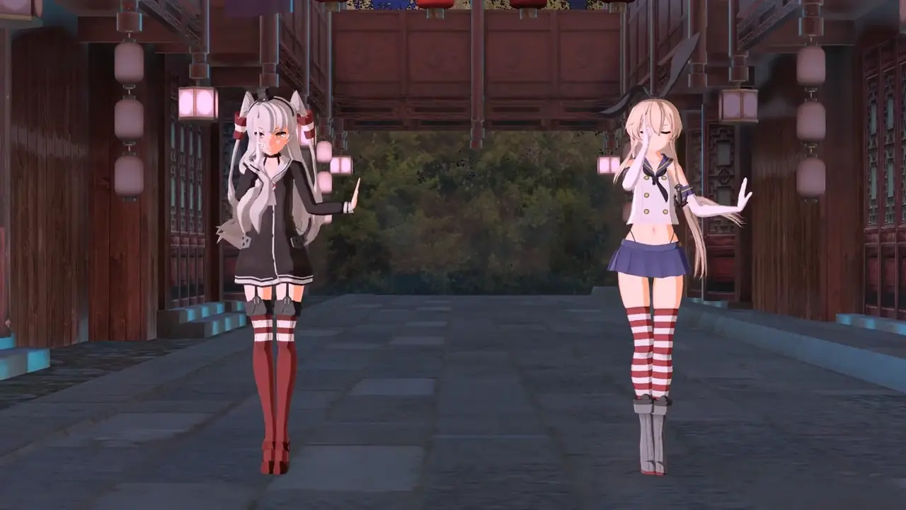 Shimakaze & Amatsukaze - Yoiyoi Kokon [MMD R18] Jang0000