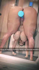 chun li using dildo in shower