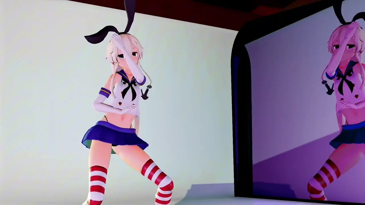 Shimakaze - Pjanoo Striptease [MMD R18] Slugathor
