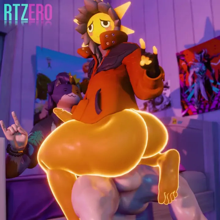 Meowscles Tanning Sunspot Loop