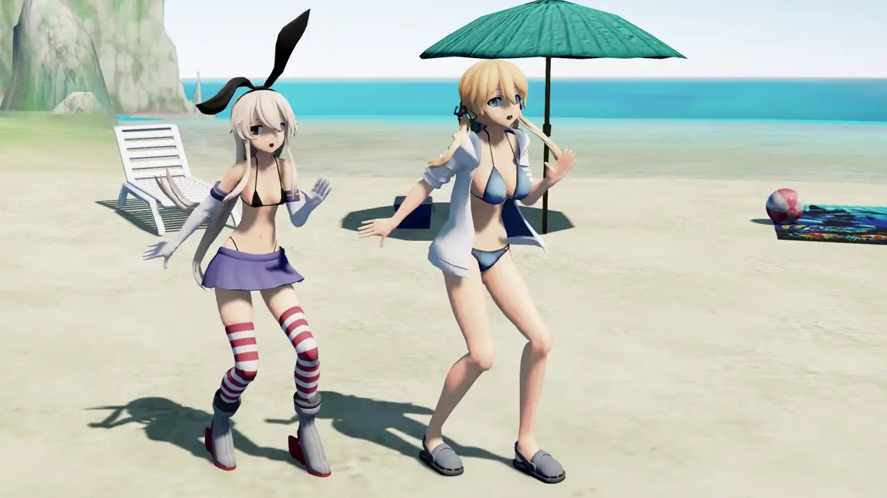 Shimakaze & Fleet Girls - Lamb [MMD R15] Moeyasui Koneko
