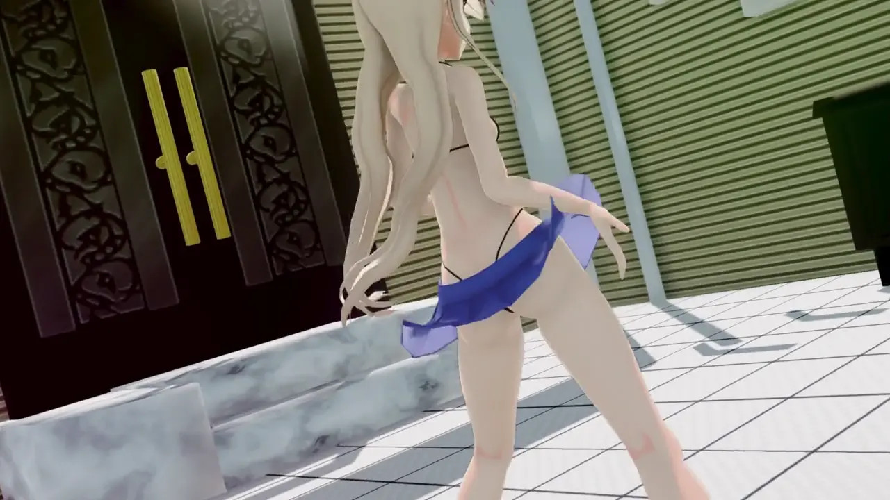 Shimakaze - Devil Striptease [MMD R18] Moeyasui Koneko