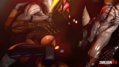 Samus gangbanged by two Walrider