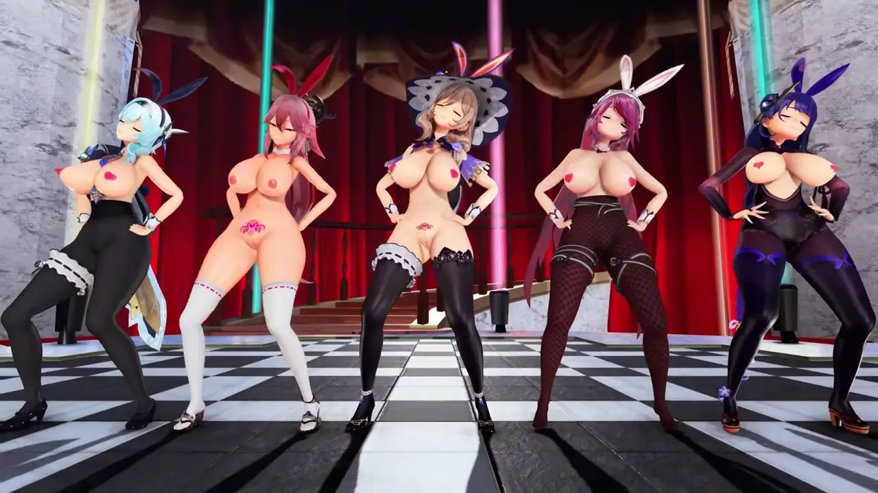 MMD Genshin BUNNY UPDOWN