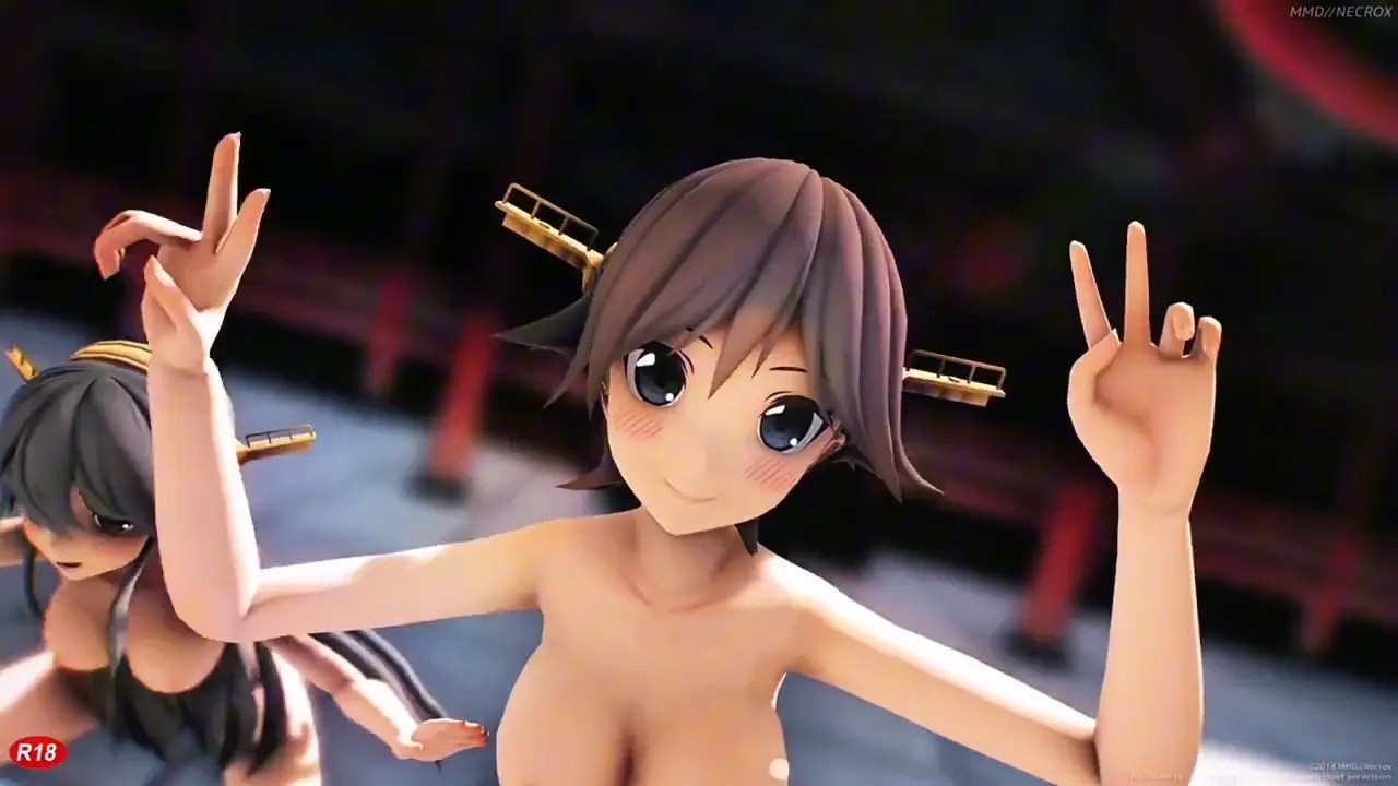 Shimakaze & Fleet Girls - Bar Bar Bar (Short) [MMD R18] Necrox