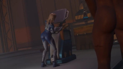 Unloading a ship with Sue Storm