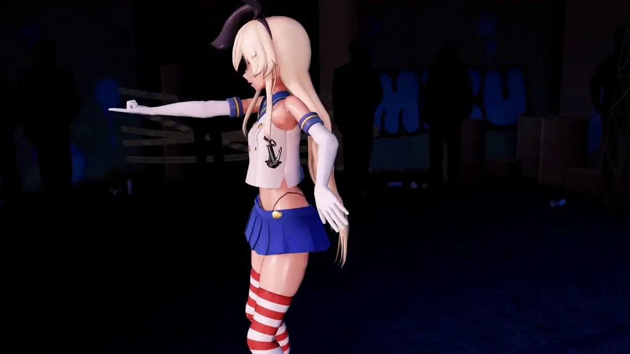 Shimakaze & Amatsukaze - Chocolate Cream (Sex ver.) [MMD R18] GenesisMMD