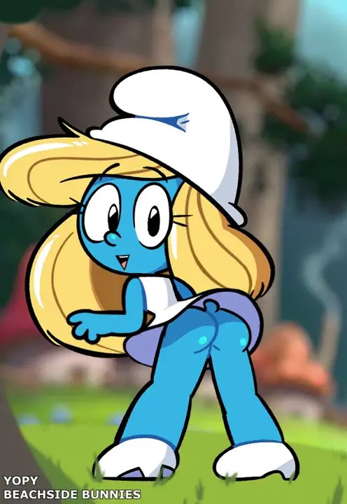 Smurfette Butt Tease
