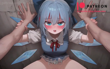 Cirno touhou holding