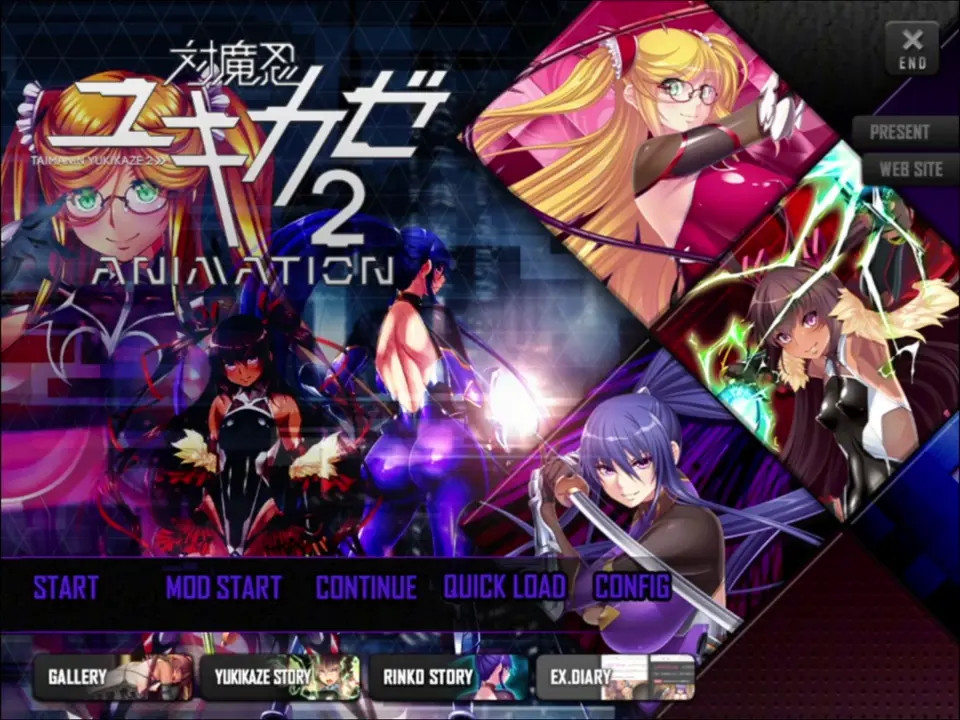 Taimanin Yukikaze 2 animation - [8a] EX Diary: EXTRA (intro+part1) [ENG]