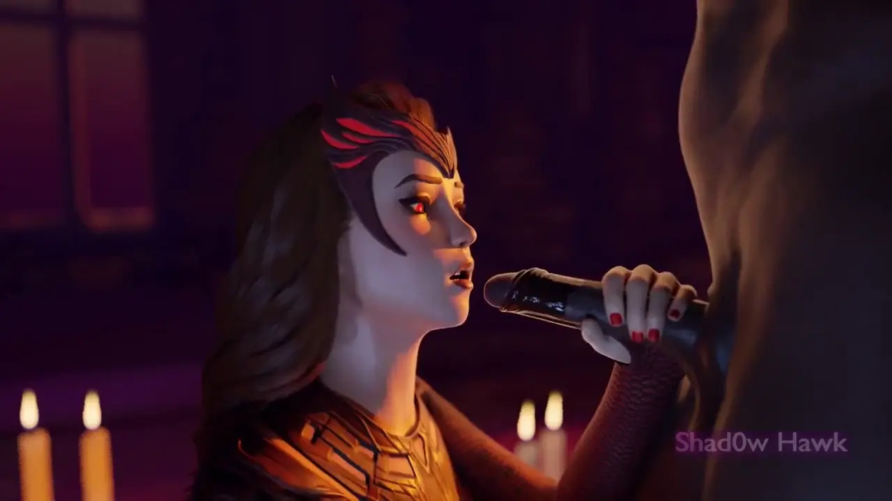 Scarlet Witch's blowjob