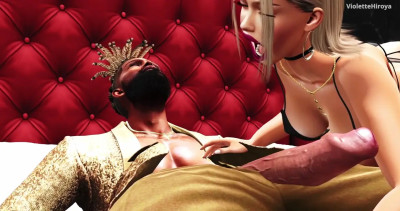 The unfaithful submissive and the well-hung black guy