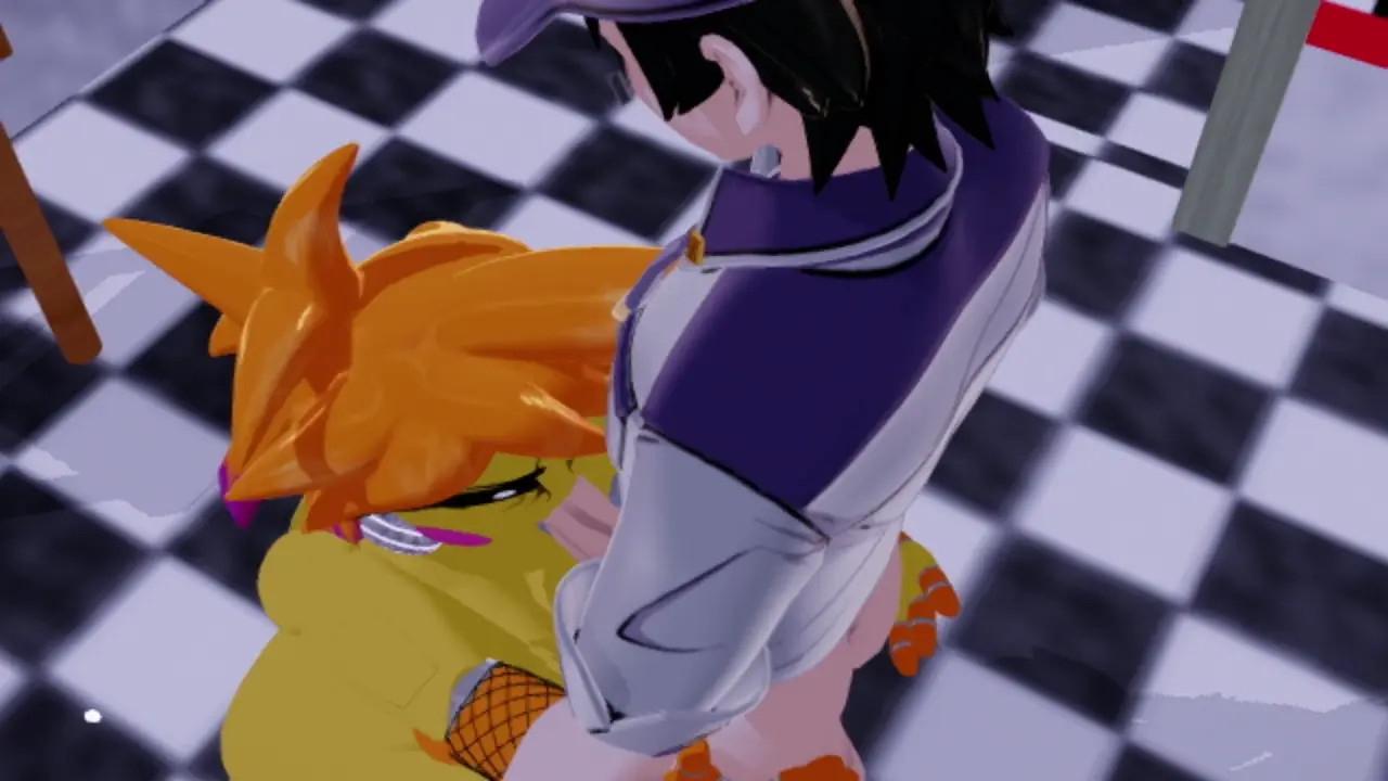 Chica sucks nightguard off [MMD]