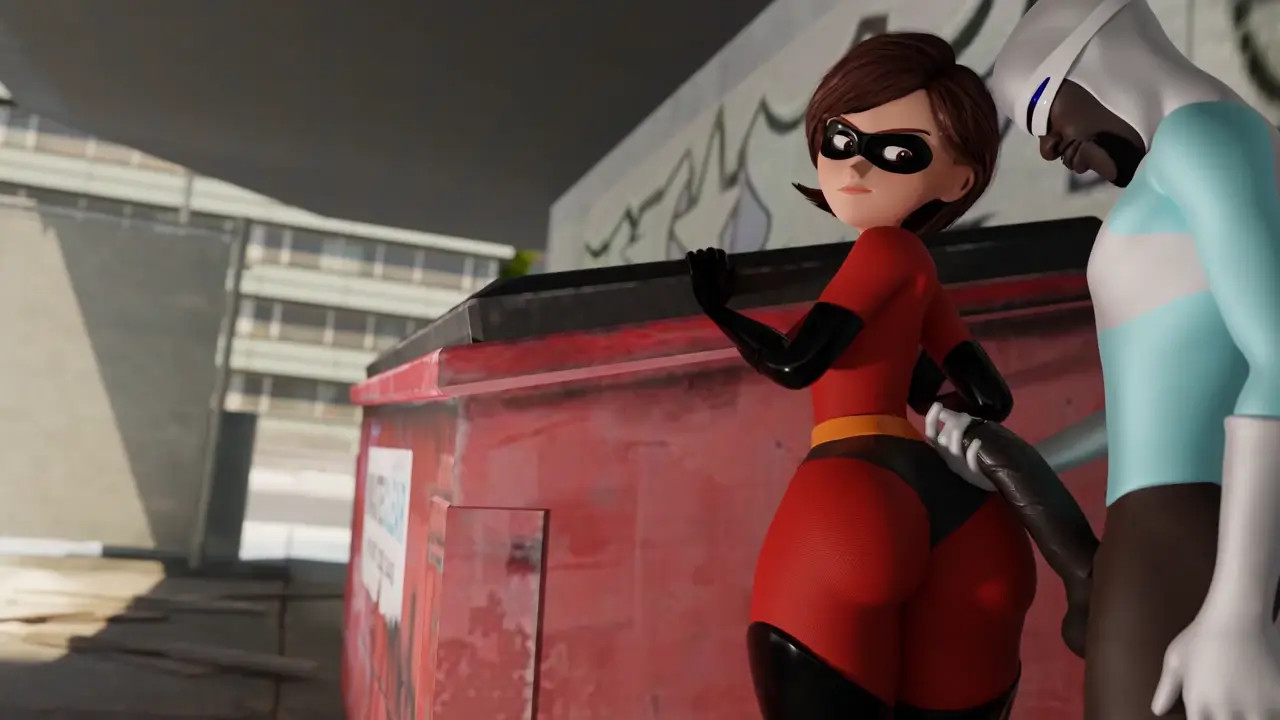 helen and frozone stakeout