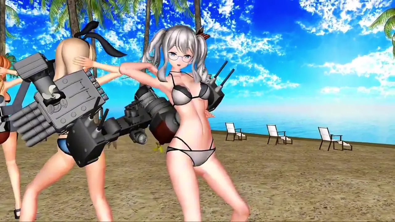 Shimakaze, Kashima & Prinz - Liar Dance [MMD R18] F104