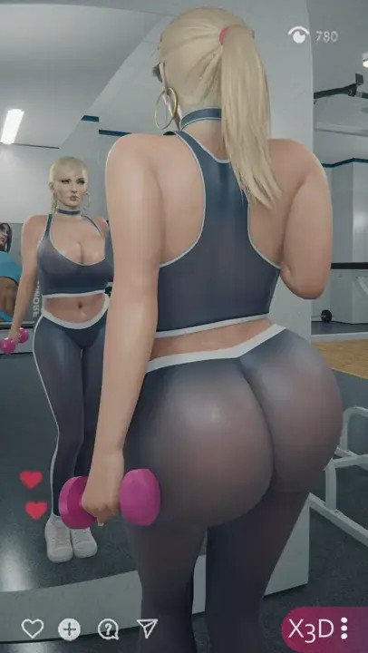 Samus Live Workout [B] [Gym Clothes] [X3D]
