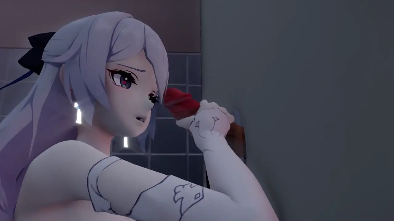 Bronya - Blowjob in the toilet (Part 1)