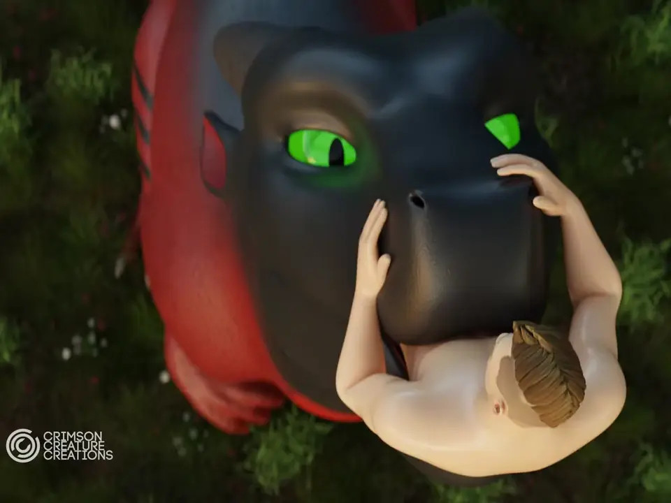 Oral vore by crimsoncreature