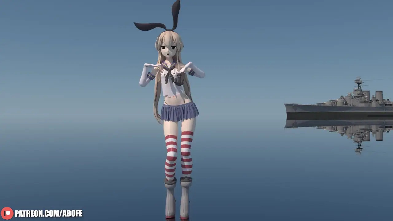 Shimakaze - Psycho [MMD R18] ABOFE
