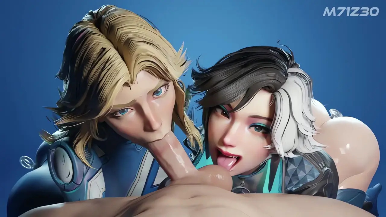 Sue and Luna Blowjob