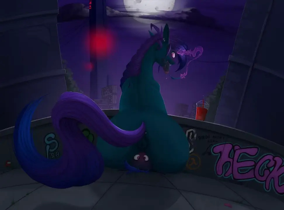 Oral vore by stray prey