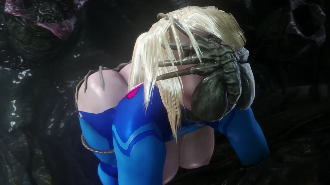 Facehuggers use Samus Aran (NoName55) (Angles A & B)