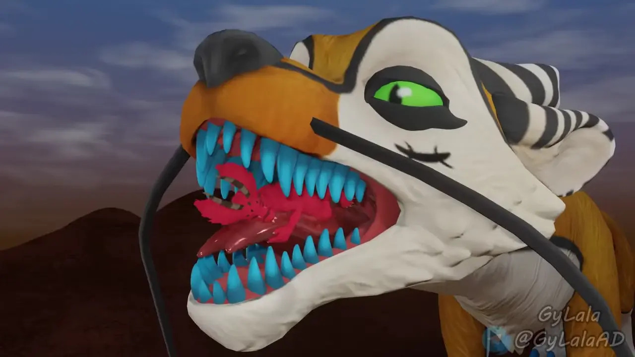 Oral vore by gylala