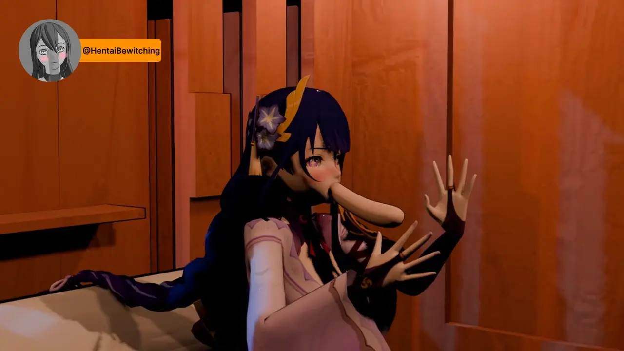 Raiden Shogun give you handjob and blowjob 3D Animation Genshin Impact