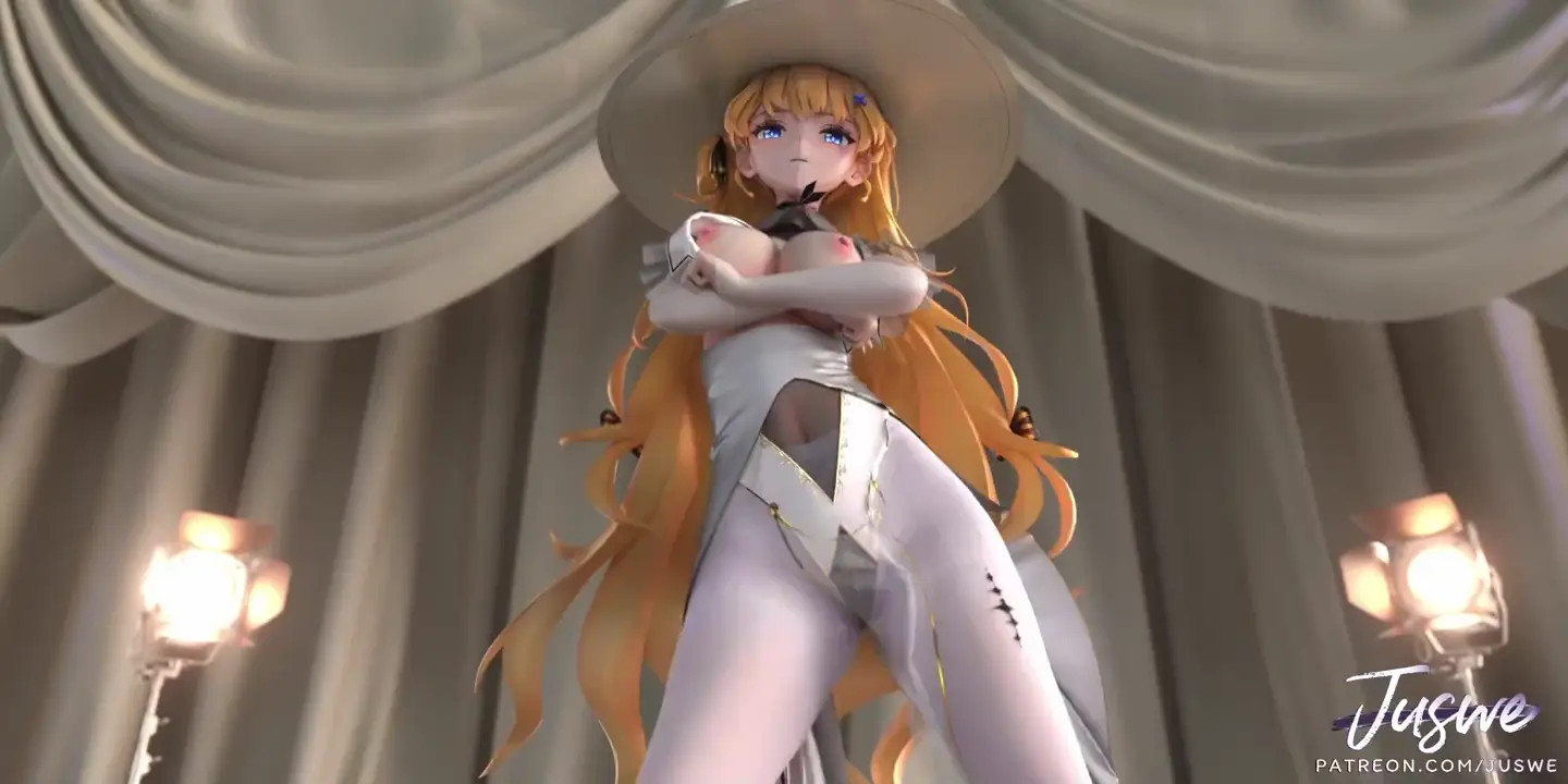 Phoebe dances partially nude [Juswe]